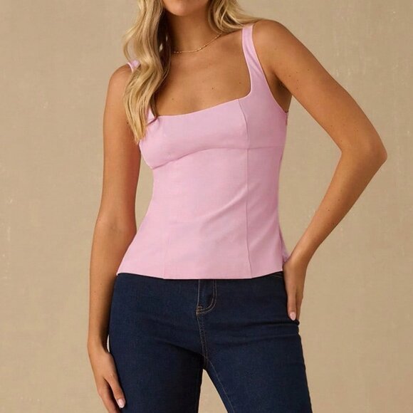 Pink Chic Women's Velvet Camisole - Picture 6 of 7